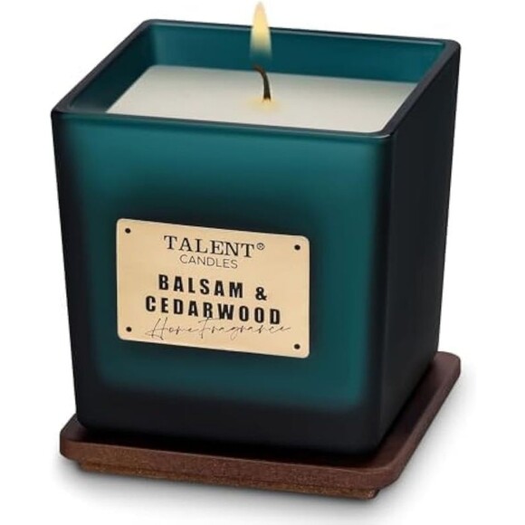 Scented Soy Candles, Deluxe Noble Aromatherapy Candles, Balsam & Cedarwood, Cand - Picture 11 of 12